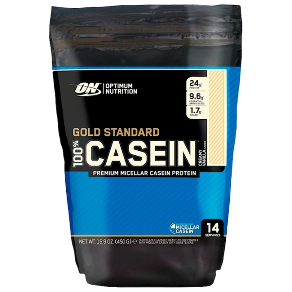 Proteină Optimum Nutrition 100% CASEIN vanilie 450 g Caseină vanilie | praf photo 1