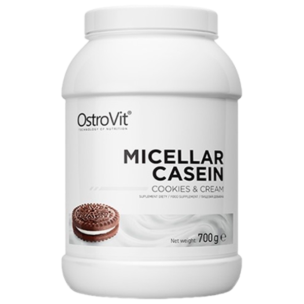 Proteină OstroVit Micellar Casein 700 g Biscuit cu cremă | praf photo 1
