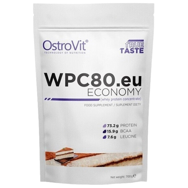 Proteină OstroVit Economy WPC80.eu 700 g Tiramisu | praf photo 1