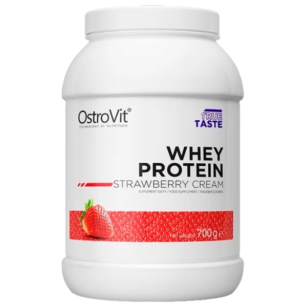 Proteină OstroVit Whey Protein Isolate 700 g Сăpșuni | praf photo 1
