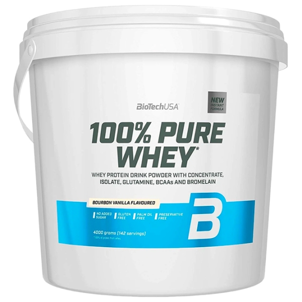 Протеин BioTechUSA 100% Pure Whey 4000 г Ваниль | порошок photo 1