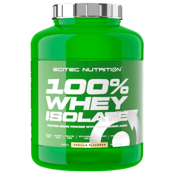 Proteină Scitec Nutrition 100% Whey Isolate 2000 g Vanilie | praf photo 1