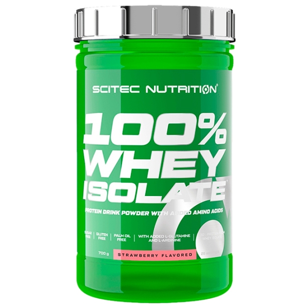 Proteină Scitec Nutrition 100% Whey Isolate 700 g Сăpșuni | praf photo 1
