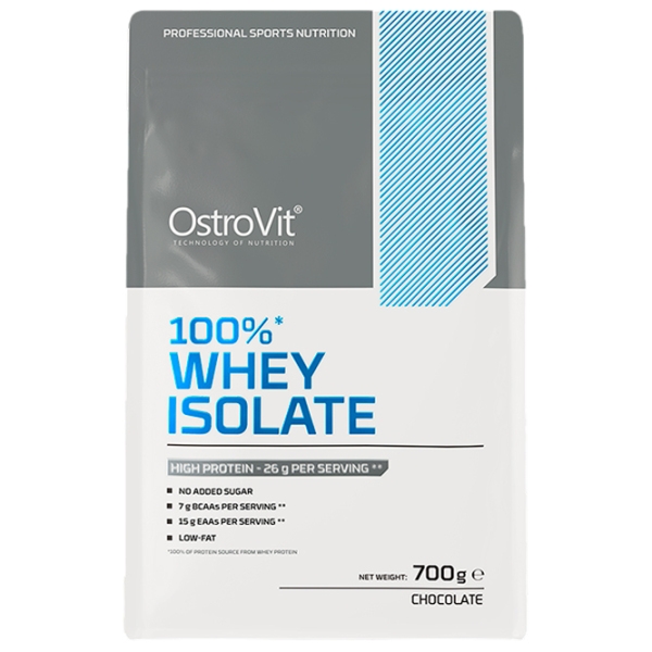 Proteină OstroVit 100% Whey Isolate 700 g Ciocolată | praf photo 2