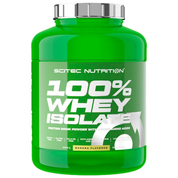 Proteină Scitec Nutrition 100% Whey Isolate 2000 g Banană | praf photo 1