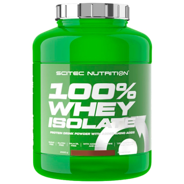 Proteină Scitec Nutrition 100% Whey Isolate 2000 g Piersic | praf photo 1