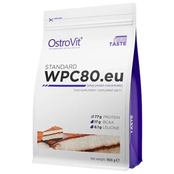Proteină OstroVit STANDARD WPC80.eu 900 g Tiramisu | praf photo 1