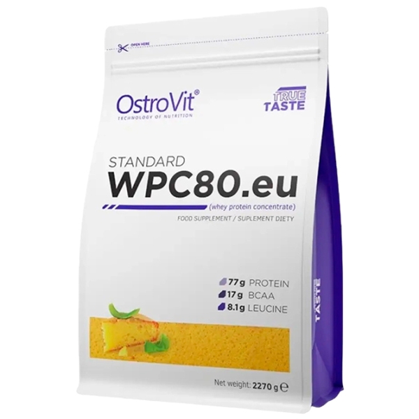 Proteină OstroVit STANDARD WPC80.eu 2270 g Cozonac | praf photo 1