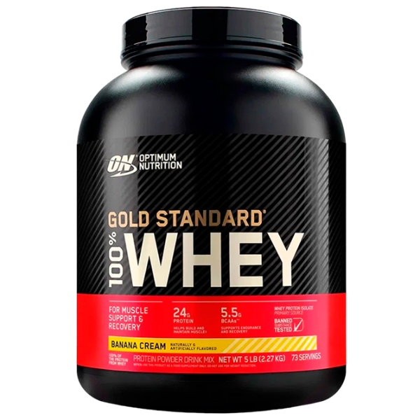 Proteină Optimum Nutrition GOLD STANDARD 100% WHEY 2270 g Banană | praf photo 1