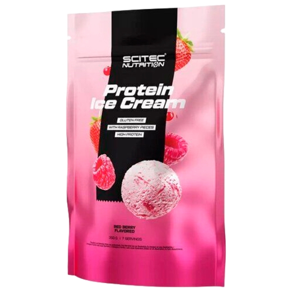 Proteină Scitec Nutrition Protein Ice Cream 350 g Fructe roșii | praf photo 1