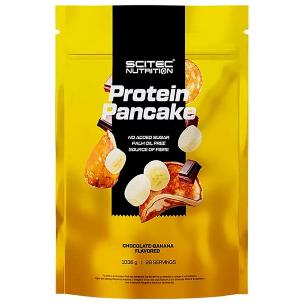 Proteină Scitec Nutrition Protein Pancake 1036 g Banană, ciocolată | praf photo 1