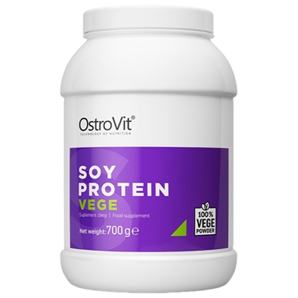 Proteină OstroVit Soy Protein VEGE 700 g Fără gust | praf photo 1