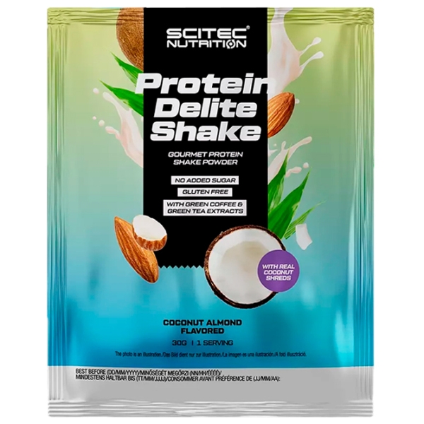 Протеин Scitec Nutrition Protein Delite Shake 30 г Кокос, миндаль | порошок photo 1