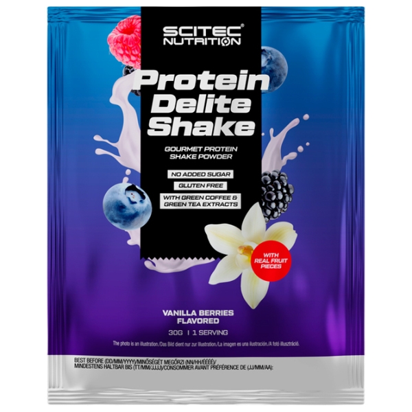 Proteină Scitec Nutrition Protein Delite Shake 30 g Fructe de pădure, vanilie | praf photo 1