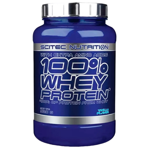 Proteină Scitec Nutrition 100% WHEY PROTEIN 920 g Vanilie | praf photo 1