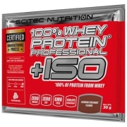 Proteină Scitec Nutrition 100% Whey Protein Professional +ISO 30 g Ciocolată | praf