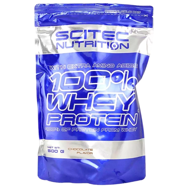Proteină Scitec Nutrition 100% WHEY PROTEIN 500 g Ciocolată | praf photo 2
