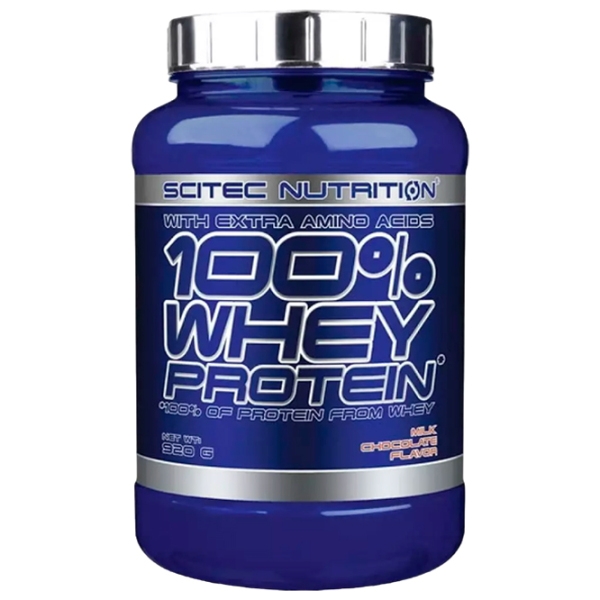 Proteină Scitec Nutrition 100% WHEY PROTEIN 920 g Ciocolată cu lapte | praf photo 1