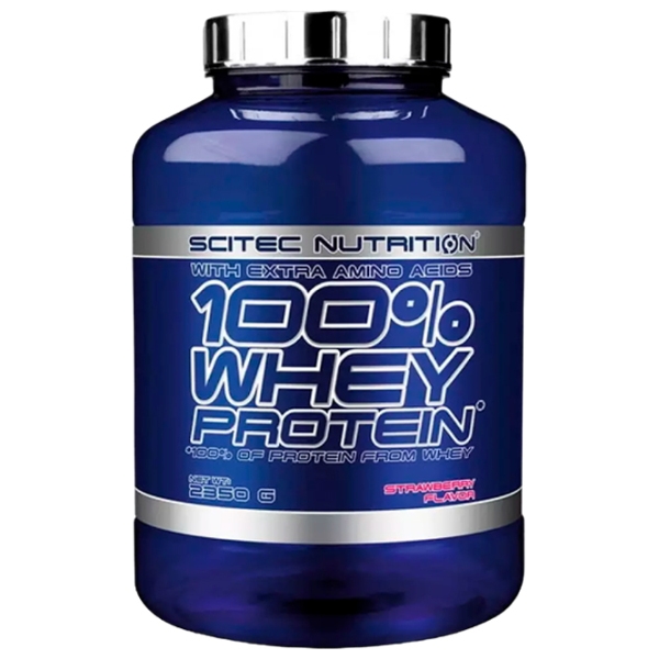 Proteină Scitec Nutrition 100% WHEY PROTEIN 2350 g Сăpșuni | praf photo 1