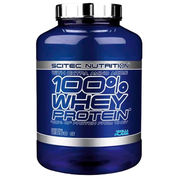 Proteină Scitec Nutrition 100% WHEY PROTEIN 2350 g Vanilie | praf photo 1