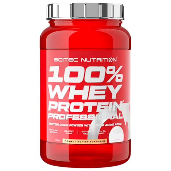 Proteină Scitec Nutrition 100% Whey Protein Professional 920 g Unt de arahide | praf photo 1