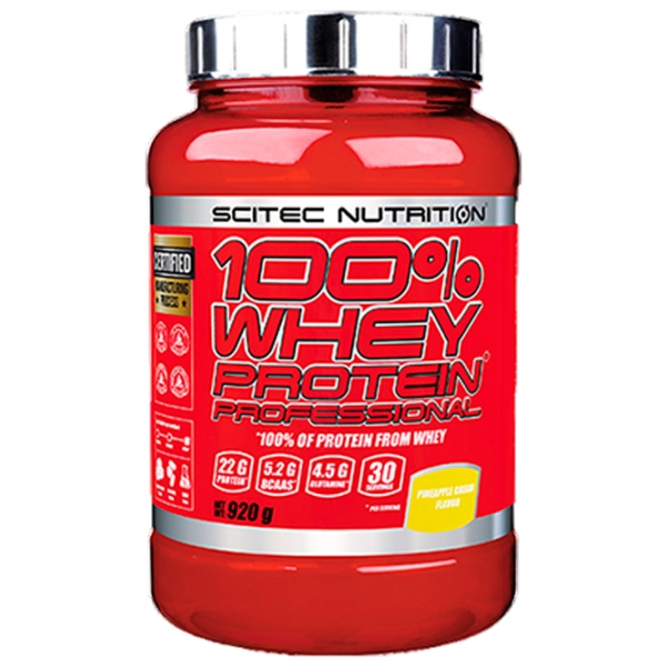 Протеин Scitec Nutrition 100% Whey Protein Professional 920 г Ананас | порошок photo 1