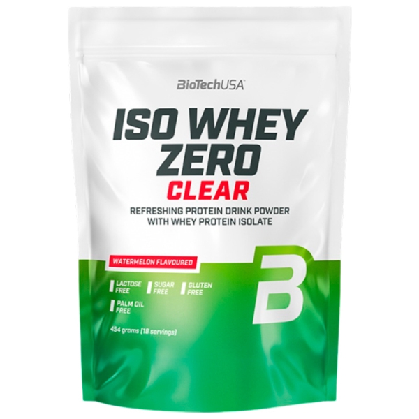 Proteină BioTechUSA Iso Whey Zero Clear 454 g Pepene verde | praf photo 1