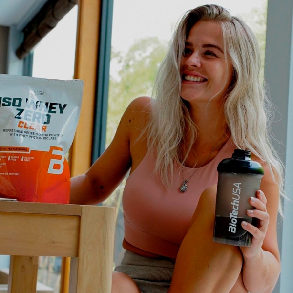 Proteină BioTechUSA Iso Whey Zero Clear 454 g Pepene verde | praf photo 4