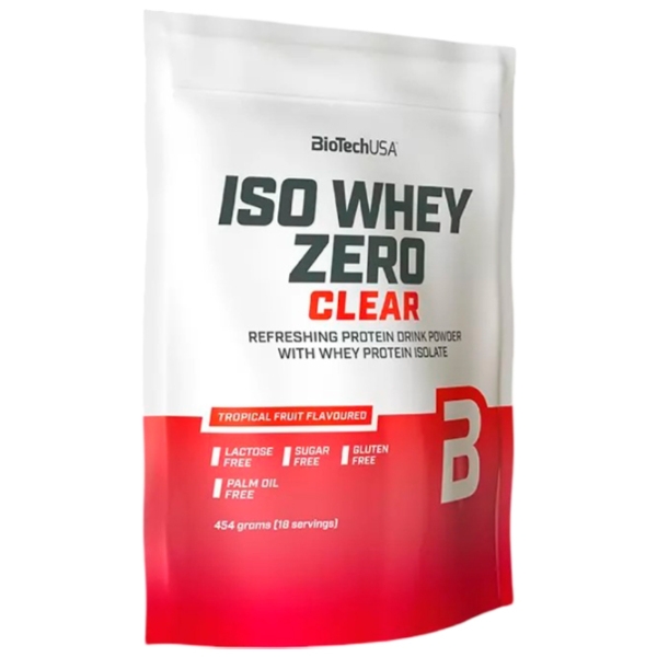 Proteină BioTechUSA Iso Whey Zero Clear 454 g Fructe tropicale | praf photo 1