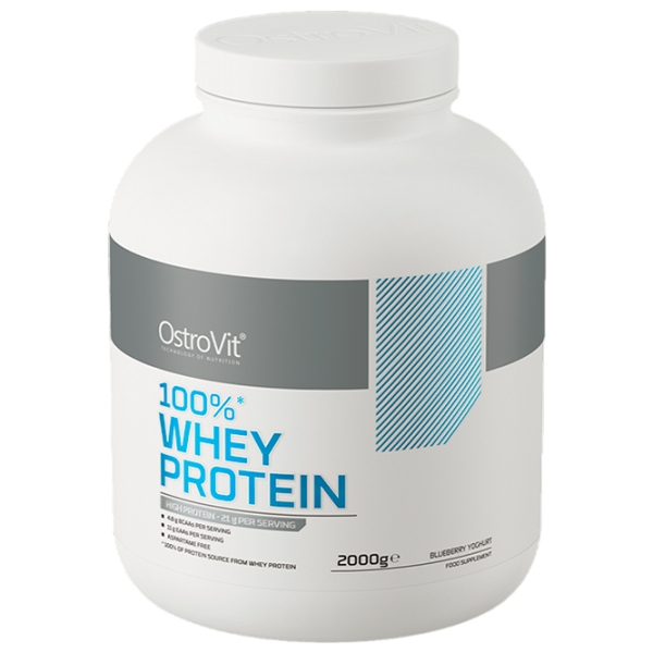 Proteină OstroVit 100% WHEY PROTEIN 2000 g Coacăză și iaurt | praf photo 3