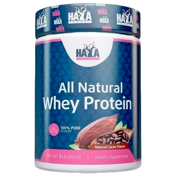 Proteină Haya Labs 100% Pure All Natural Whey Protein 454 g Cacao | praf photo 1