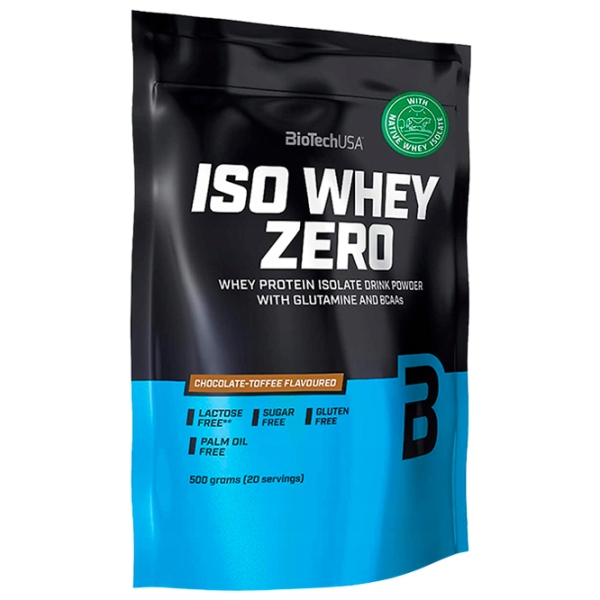 Proteină BioTechUSA IsoWhey Zero 500 g Ciocolată de caramel | praf photo 1