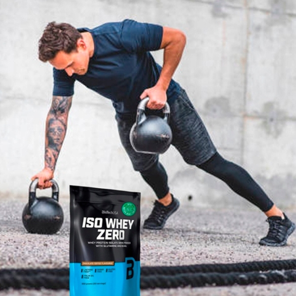Proteină BioTechUSA IsoWhey Zero 500 g Ciocolată de caramel | praf photo 5