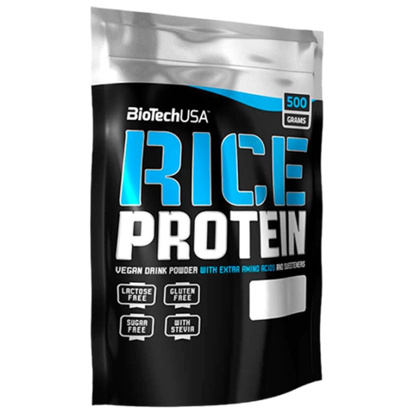 Proteină BioTechUSA Rice Protein 500 g Vanilie, prăjitură | praf photo 1