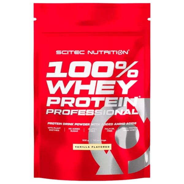 Proteină Scitec Nutrition 100% Whey Protein Professional 500 g Vanilie | praf photo 1