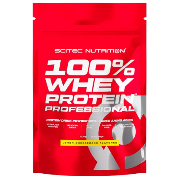 Протеин Scitec Nutrition 100% Whey Protein Professional 500 г Лимонный чизкейк | порошок photo 1