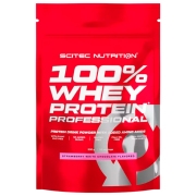 Proteină Scitec Nutrition 100% Whey Protein Professional 500 g Căpșuni, ciocolată albă | praf