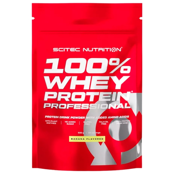 Протеин Scitec Nutrition 100% Whey Protein Professional 500 г Банан | порошок photo 1
