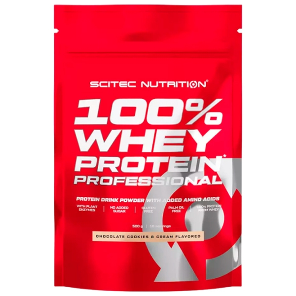 Протеин Scitec Nutrition 100% Whey Protein Professional 500 г Шоколад, пирожные с взбитыми сливками | порошок photo 1