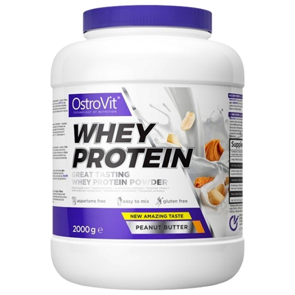 Proteină OstroVit Whey Protein 2000 g Unt de arahide | praf photo 1