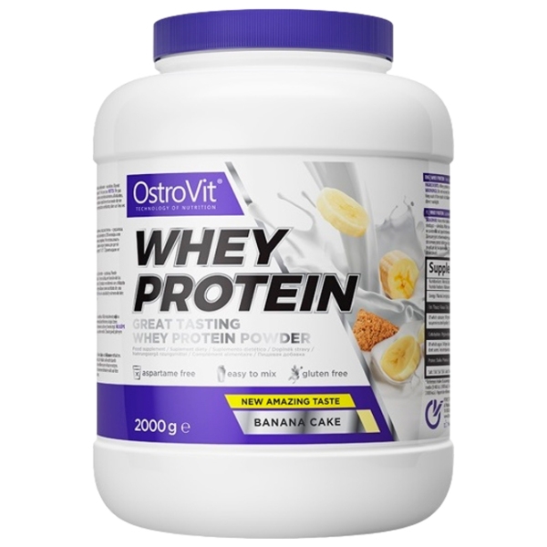 Протеин OstroVit Whey Protein 2000 г Банановый торт | порошок photo 1