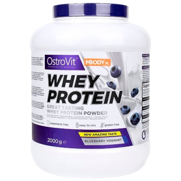 Proteină OstroVit Whey Protein 2000 g Coacăză | praf photo 1