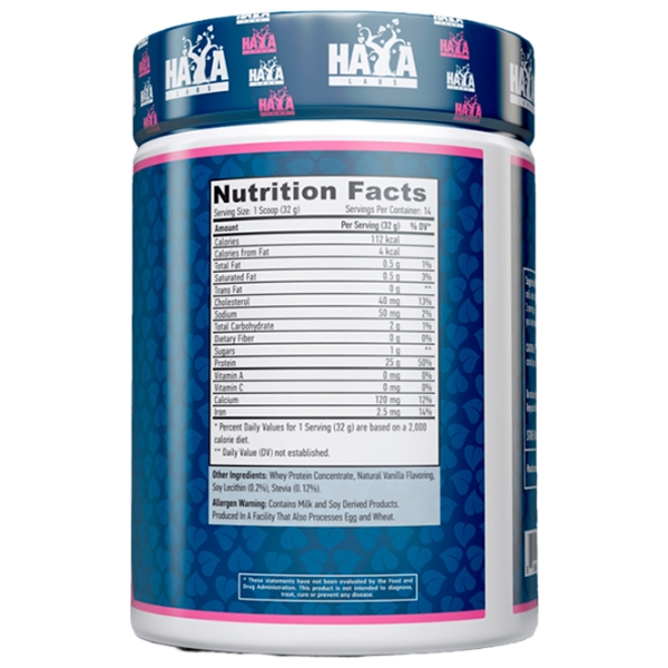 Протеин Haya Labs 100% Pure All Natural Whey Protein 454 г Ваниль | порошок photo 2