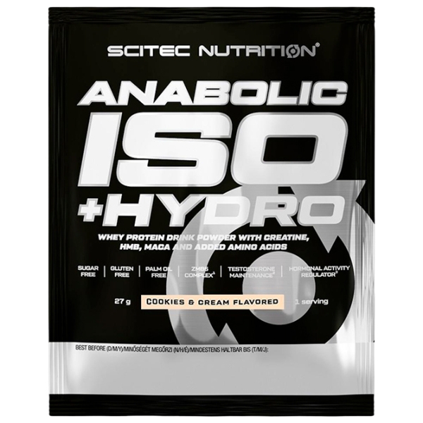 Proteină Scitec Nutrition Anabolic Iso+Hidro 27 g Biscuit cu cremă | praf photo 1