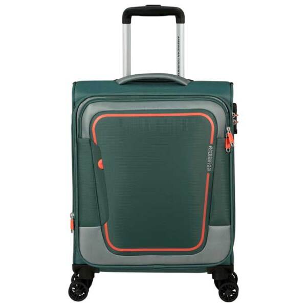 Чемодан American Tourister Pulsonic Spinner Expandable Тёмно-зелёный 40л   photo 2