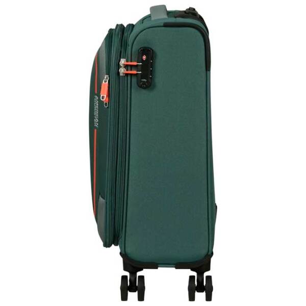 Чемодан American Tourister Pulsonic Spinner Expandable Тёмно-зелёный 40л   photo 3