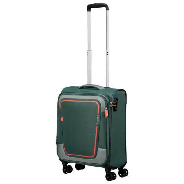 Чемодан American Tourister Pulsonic Spinner Expandable Тёмно-зелёный 40л   photo 6