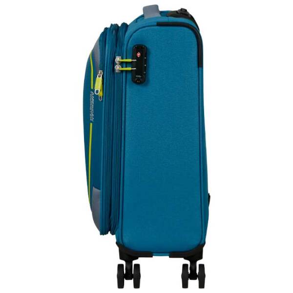 Чемодан American Tourister Pulsonic Spinner Expandable Blue Lime Green 40 л  photo 5