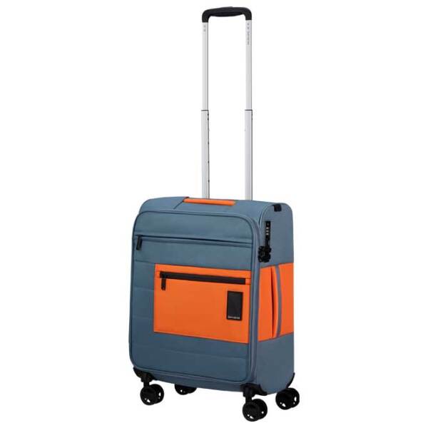 Valiză Samsonite Vaycay Spinner expandable Grey Orange 42l   photo 2