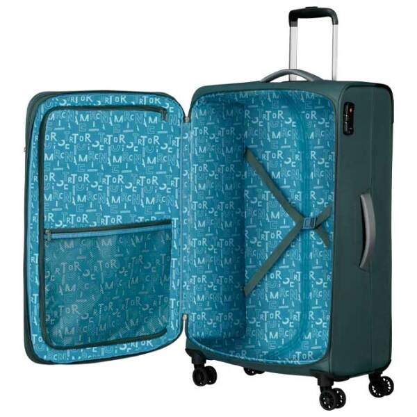 Чемодан American Tourister Pulsonic Spinner Expandable Зеленый Sunset 113л   photo 2